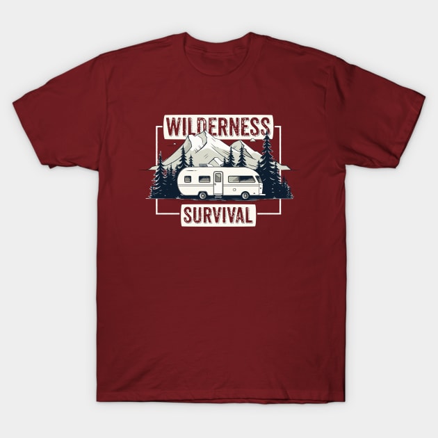 Wilderness Survival T-Shirt by Pictopun